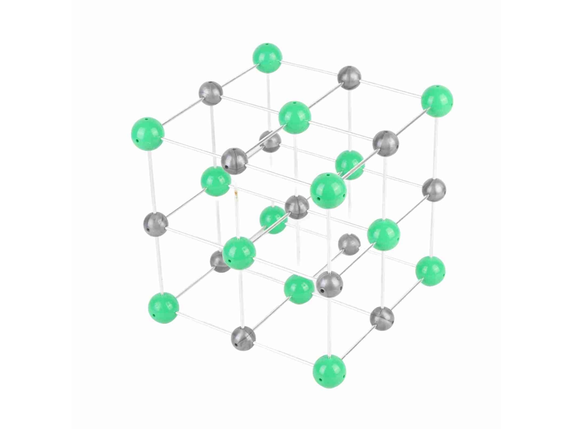 Modelo de estructura molecular del cloruro de sodio para la enseñanza secundaria.