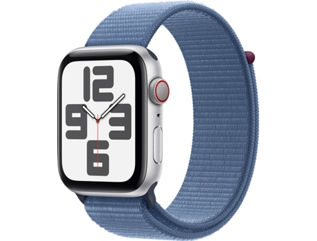 APPLE Watch SE GPS+Cellular 44 mm Plata con Loop Deportiva Azul-Invierno