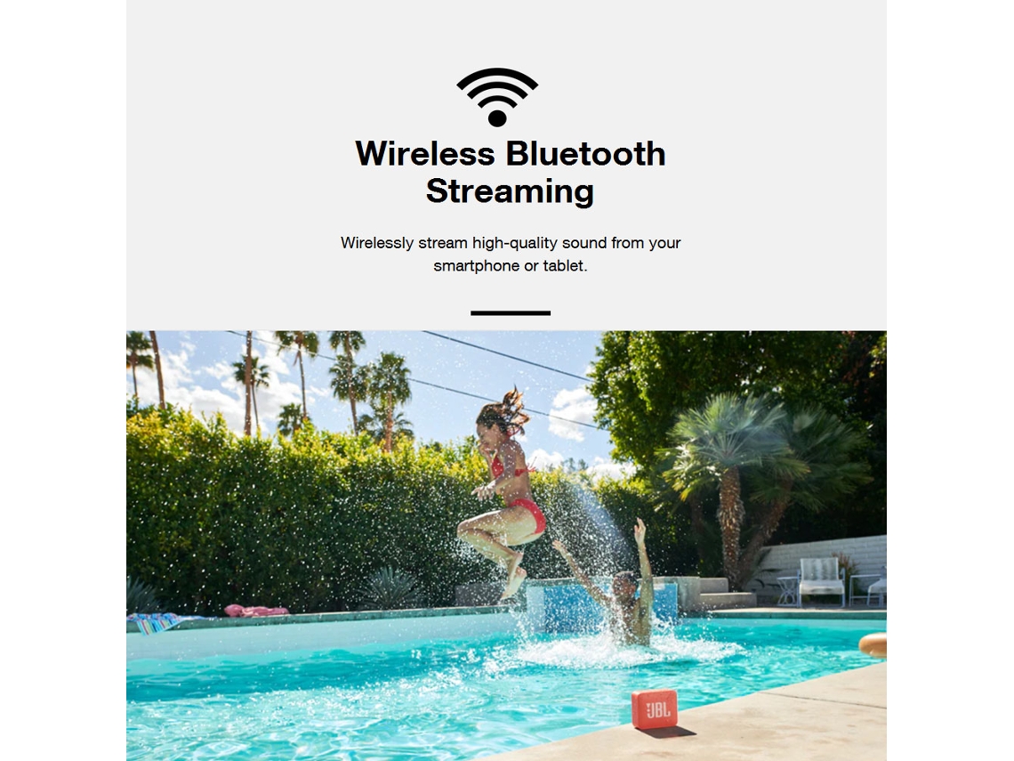 Jbl Go 2 Alto-falante Bluetooth Portátil Ipx7 Resistente À Água 5h Reprodução Speakerphone Usb Recarregável