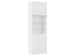 Maison Exclusive - Aparador Alto Madera De Ingeniería Blanco 80x42,5x249 Cm