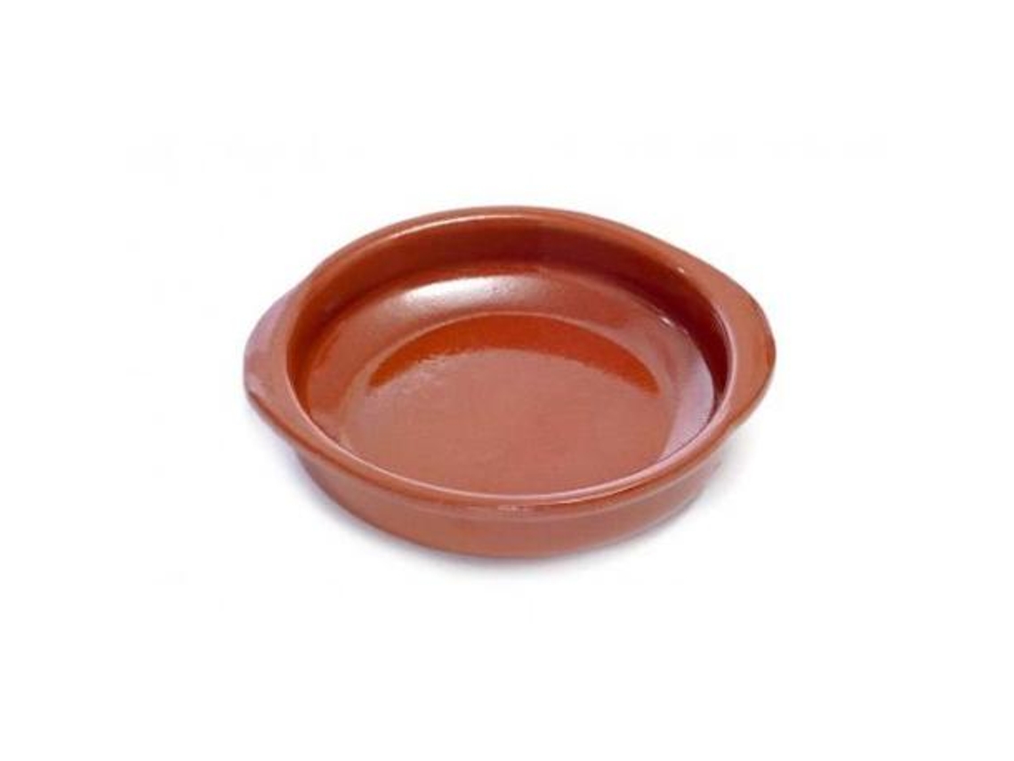 Cazuela barro redonda asas 32 cm