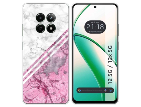 Funda Diseño Mármol para Realme 12 5G 12X 5G TUMUNDOSMARTPHONE Silicona Multicolor