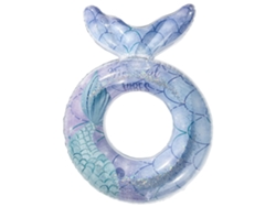 Flotador hinchable de sirena para niños, ideal para actividades de verano al aire libre, duradero y antivuelco.