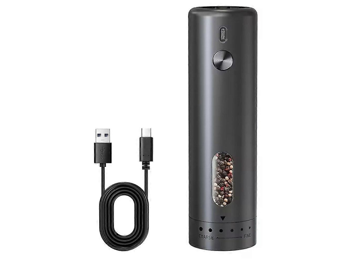 Molinillo de pimienta eléctrico, molinillo de sal y pimienta, ajuste de molienda, con luz LED, manejo con una sola mano. Rosewell