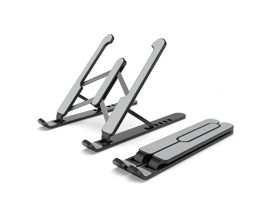 Suporte para Laptop Preto - Base de Resfriamento - Suporte de Levantamento Dobrável