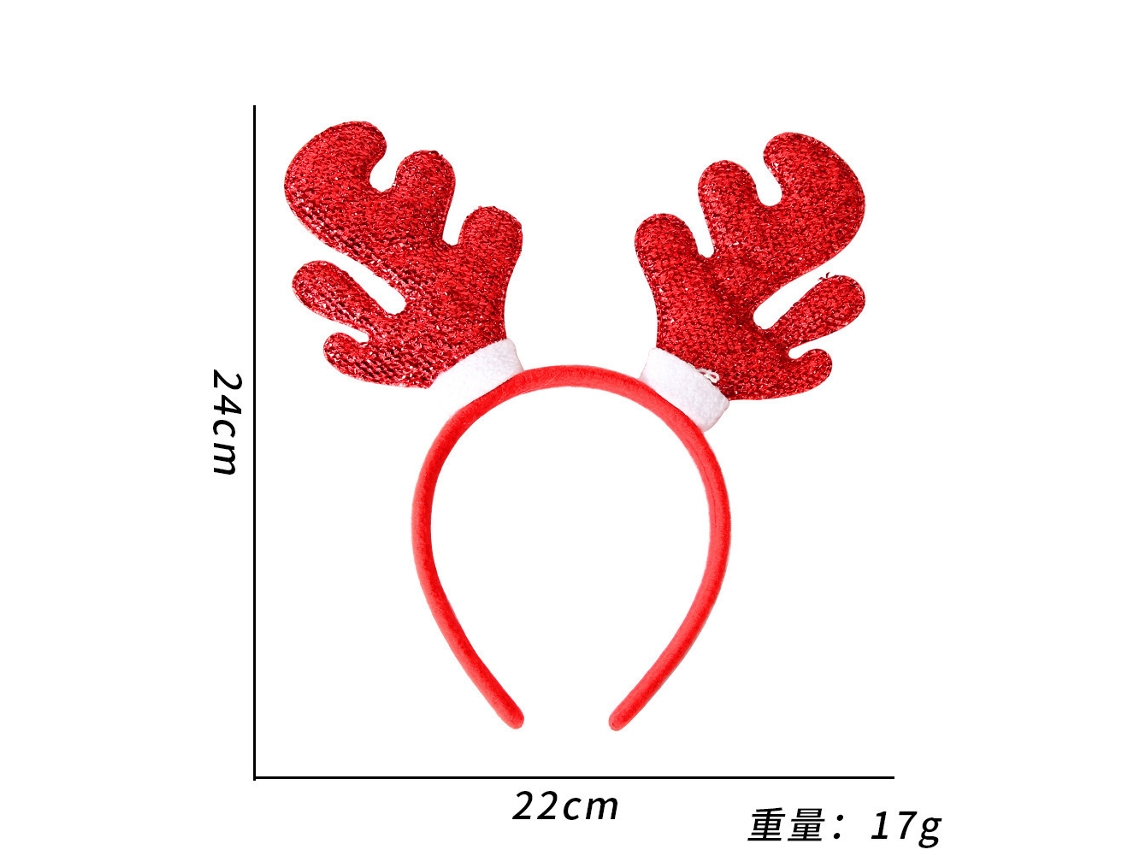 Diadema navideña con cuernos, tiara navideña brillante, accesorio ideal para fiestas, cosplay y uso diario Aeuzwr (Estilo 20)