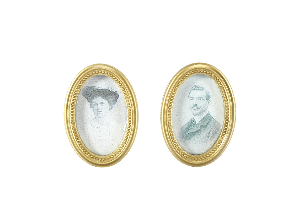 2 Marcos Ovalados En Miniatura Para Casa De Muñecas 1:12, Accesorio De Decoración Diy Estilo Medieval.