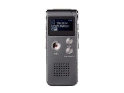 Mini grabadora de audio digital profesional de 8 GB, reproductor MP3 y memoria USB Yizhood (gris)