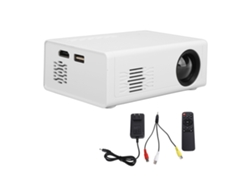 Proyector Portátil Hd 1080p Con Control Remoto, Interfaz Multimedia Usb Para Smartphone, Tableta, Portátil, Blanco, Enchufe Usb.