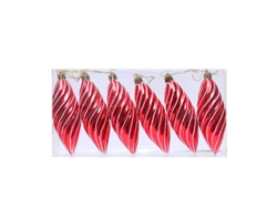 Adornos navideños, colgantes pequeños, regalos de Navidad, Yunzii Modelo 17 (paquete de 6)