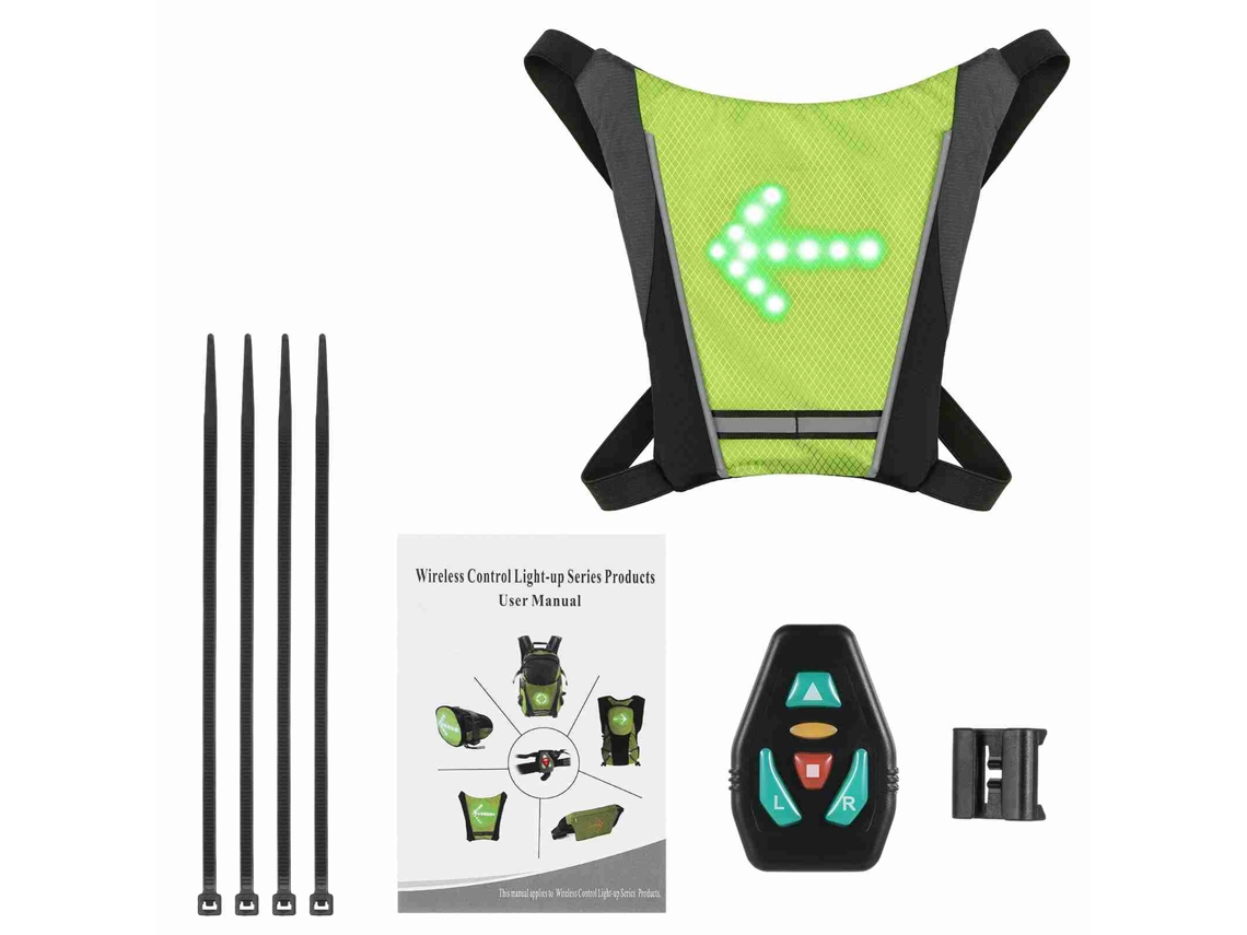 Clip Para Mochila Con Intermitente Led, Recargable Por Usb Con Control Remoto Para Ciclismo, Correr Y Senderismo.