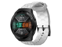 Pulsera de silicona de color liso con estampado de fútbol para Huawei Watch GT 2e de 22 mm