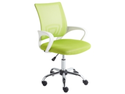 Silla de oficina Beliani de poliéster sólido verde 60x60x97