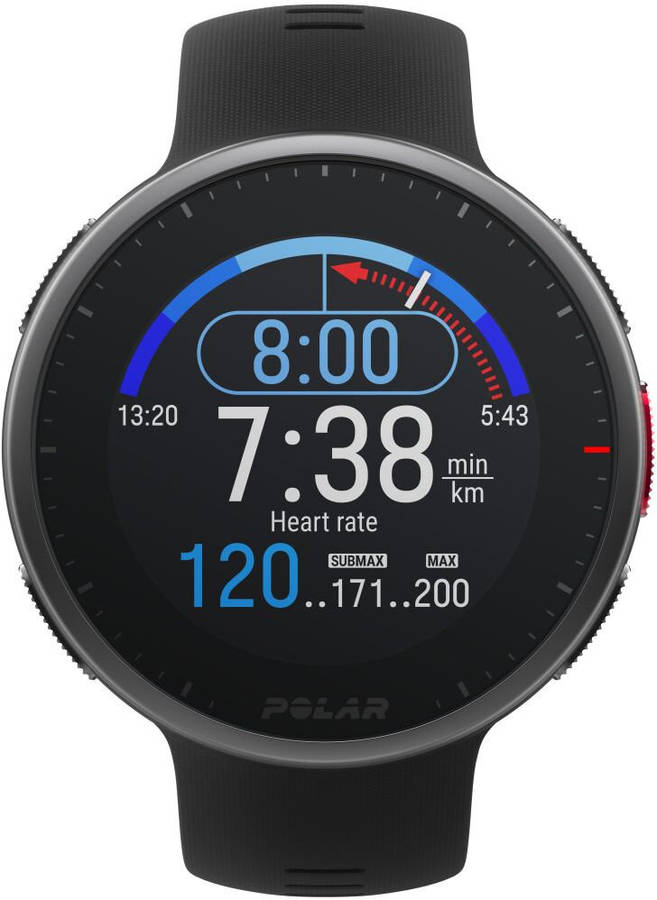 Smartwatch POLAR Vantage V2 (1.2" - Bluetooth - Silicona - Negro)