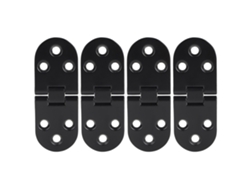 4 Bisagras De Mesa De Aleación De Zinc Negro Para Apertura Abatible, Herrajes Para Gabinetes Y Encimeras.