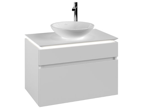 Módulo de lavabo Villeroy &amp Boch Legato B570 800x550x500mm centrado en el lavabo iluminación LED