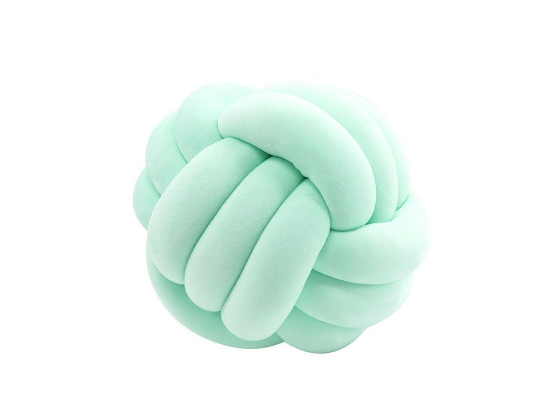 2026-40843-almohada Bolas Nudo Suave Plush Decor Hogar 7.9x7.9in Verde Claro