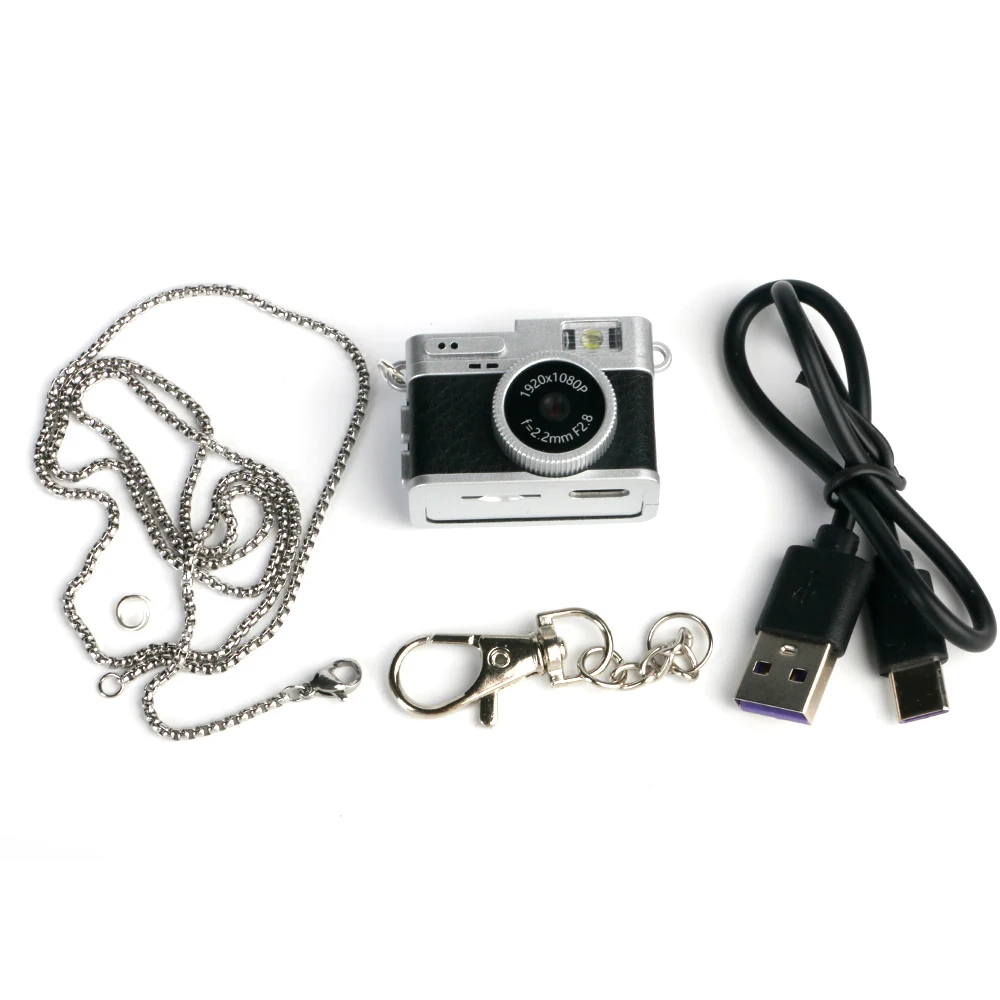 Minicámara Retro (negra, 32 Gb) Con Pantalla, Ideal Para Interiores, Exteriores Y Uso Doméstico, 1080p, Deportiva Y Portátil.