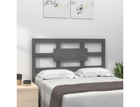 Cabecero de cama VIDAXL Gris Madera (105.5x4x100 cm)