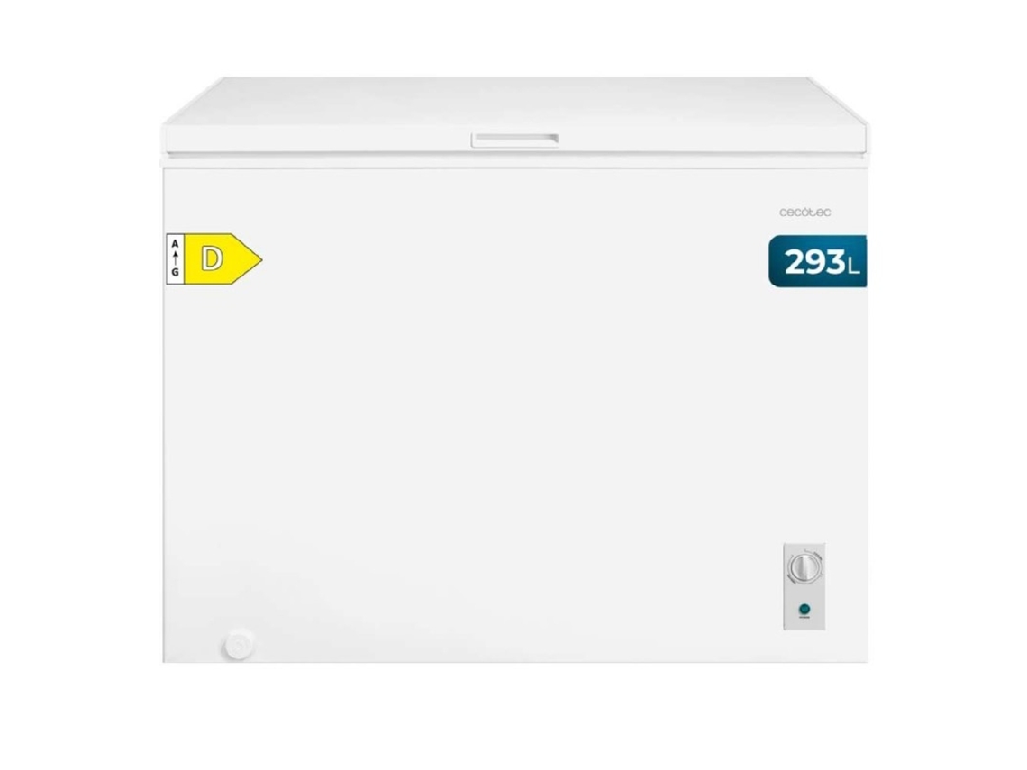 Cecotec Congelador Horizontal 293l Bolero Coolmarket Chest 293m White D. Cesta Con Asas, Control Mecánico Led