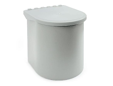 Cubo basura ring 1x10l. gris apertura tapa automatica.