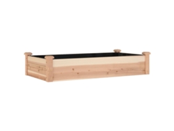 Arriate De Jardín VIDAXL Marrón Madera (120x60x25 cm)