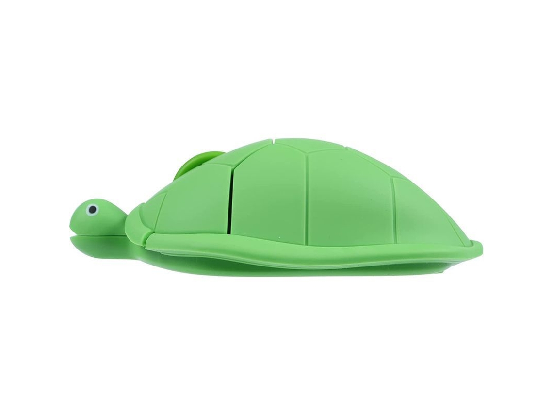 Ratón Inalámbrico Con Forma De Tortuga, Diseño Ergonómico Óptico Para Ordenador/portátil (verde)