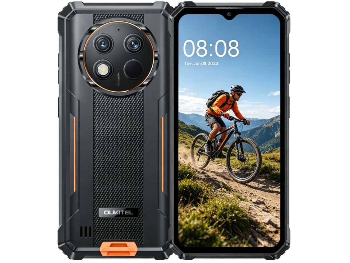Teléfono Inteligente Resistente Oukitel G1s 8+128 Gb 10 600 Mah 3 Días 6,52” Android 15 Ip68 Ip69k Naranja