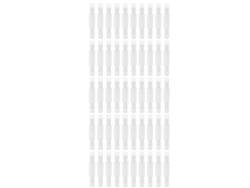 Kit De 50 Conectores De Nylon Para Cable Terminales Aislados Macho Hembra Crimp Frfny Mrfny Blanco 5.5156