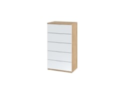 Cómoda Luca Blanco Artik (Blanco Mate) - Roble Canadian 60 x 110 x 40 cm