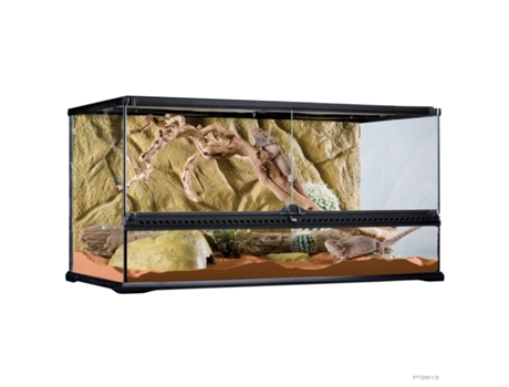 Terrario de vidrio para reptiles EXO TERRA L/Wide, 182L,90x45x45cm