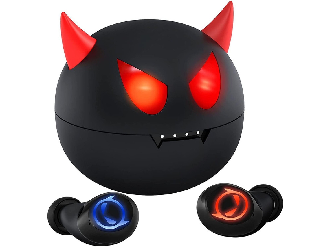 Auriculares Intra Sem Fio Duplo Controles Toque Horas Yizhood Bluetooth Negro