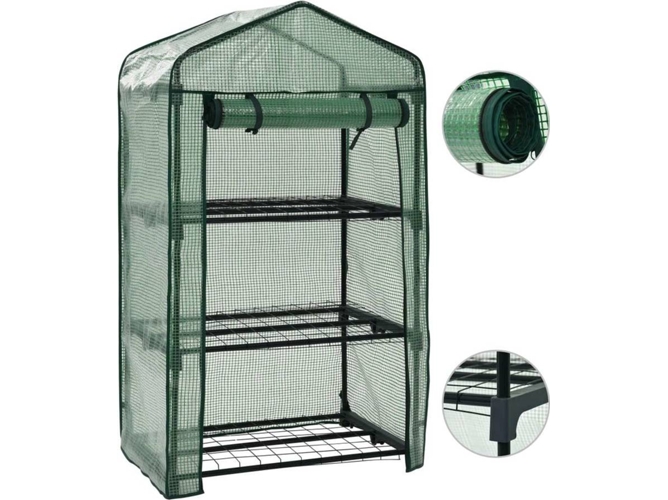 Invernadero VIDAXL Mini de 3 Niveles 69x49x125 cm