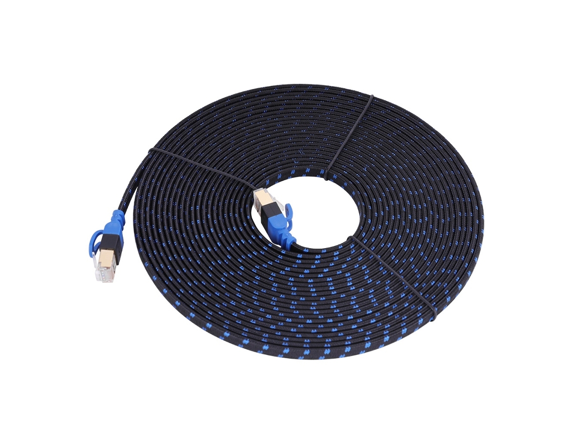 Cable de red Cat7, doblemente blindado, 10 Gbps, 8 metros, para ordenador y router.