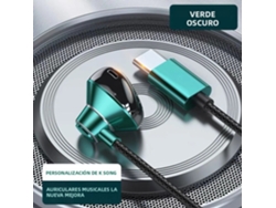 Auriculares Inalámbricos Estéreo Hifi Tipo C Con Micrófono De Alta Definición (verde Tipo C)