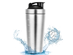 Vaso mezclador de fitness de una sola capa - 700 ml plateado MEOIRUERY