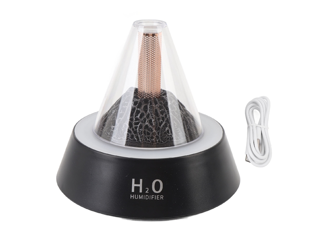 Difusor De Aceites Esenciales Volcano De 80 Ml, Humidificador De Aromaterapia Con Luz Rgb Y Apagado Automático (sin Agua).