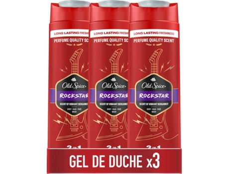 Gel de Duche OLD SPICE Rockstar (3 X 400 ml)