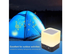 Luz Noturna Com Alto -falante Bluetooth, Lâmpada De 5 Em 1 Toque Com Alteração De Cor, Rgb  Digital Alarm Clock,  Gift Things For Teenr