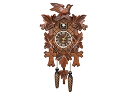 Reloj de pared de cuco vintage hecho a mano de madera para el hogar y la oficina