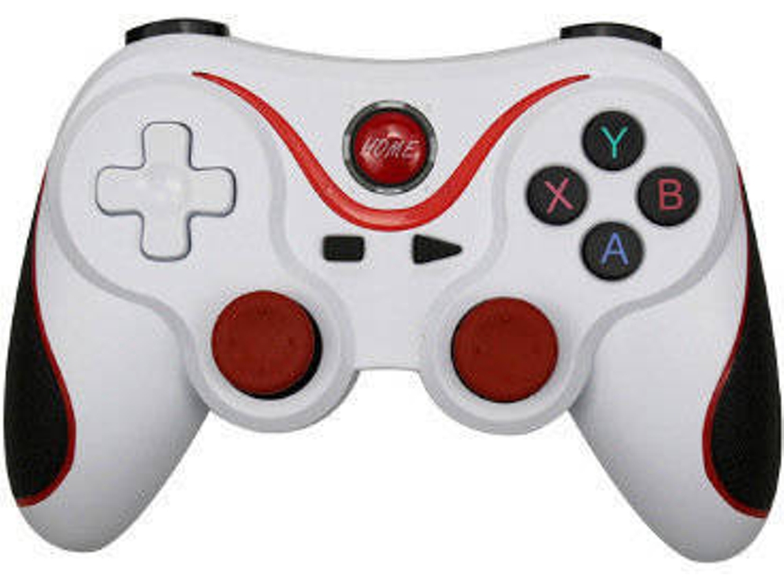 Controlador de juego T3/X3 para Ps3 Joystick inalámbrico Bluetooth 3,0 Android Gamepad Control remoto para juegos para Pc teléfono tableta 10 blanco YIZHOOD