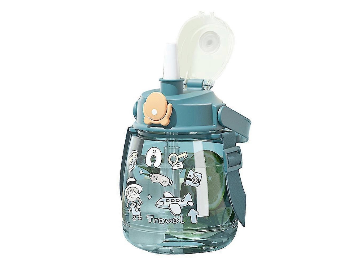 Lindas Botellas De Agua Con Pajita, Botella Deportiva Grande Con Asa De Hombro Ajustable Rosewell