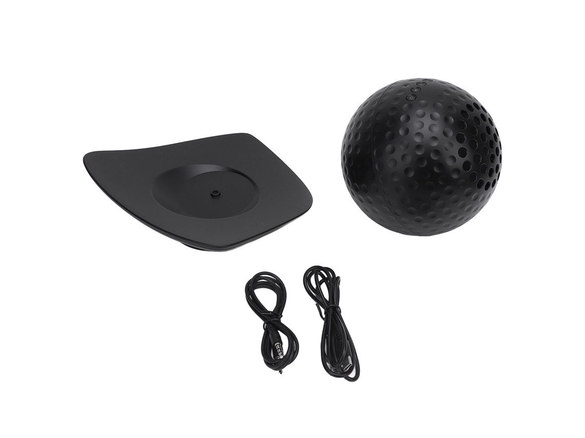 Altavoz Bluetooth Portátil Con Diseño De Pelota De Golf, Resistente Al Agua Y Sonido Superior - Negro