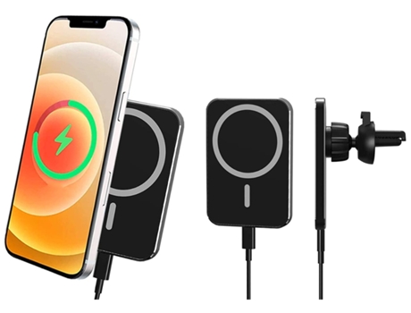 Cargador Forte Sem Carro para iPhone 12 YIZHOOD Negro