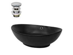 Lavabo ML-DESIGN (59 x 38 x 19 - Cerámica - Negro)