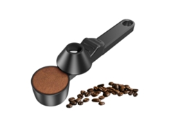 Cuchara de café reutilizable con embudo Cuchara de café de plástico negra Tommy01