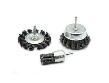 Paquete de 3 Cepillos de Acero para Taladro SCRUBBY