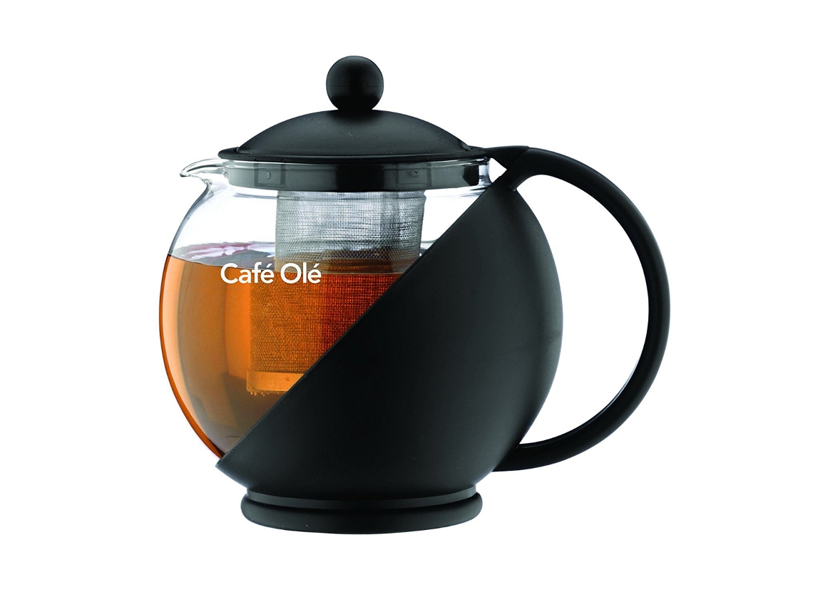 Tetera Con Infusor Negro 1.2L CAFE OLE