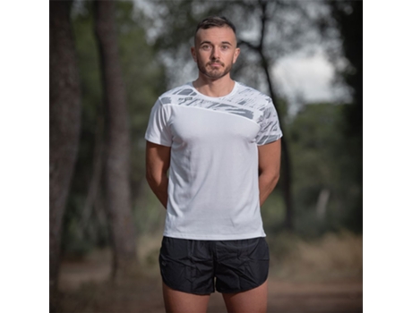 Camiseta de Hombre para Running 42K RUNNING Nature Blanco (S)