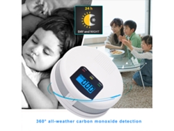 Detector De Monóxido De Carbono Con Batería, Alarma Sonora Y Visual, Pantalla Lcd Para El Hogar, La Cocina Y Hoteles.